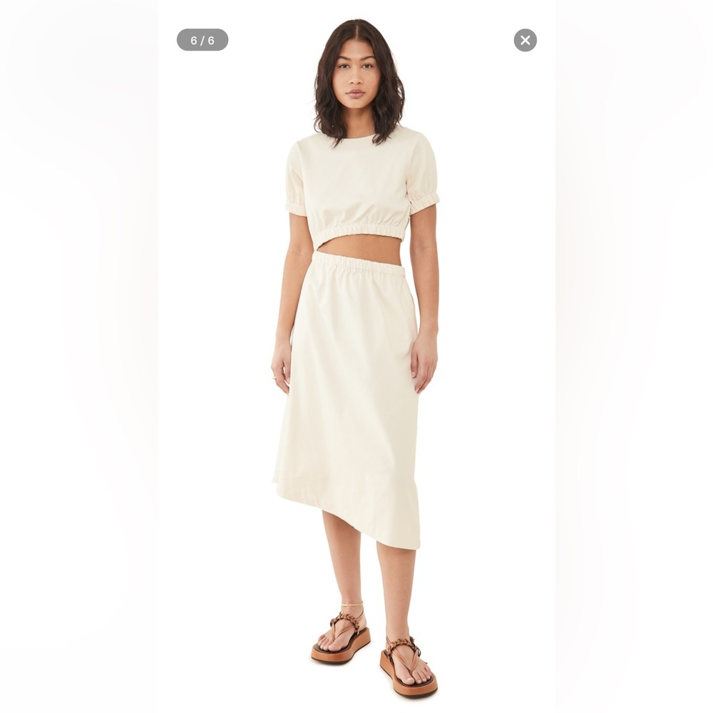 Line & Dot Cut Out Dress